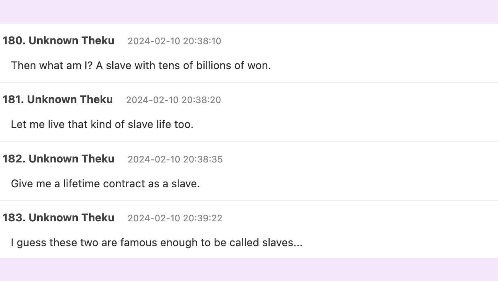 Netizens react to the claims of North Korean media. (Image via Theqoo & Google Translate)